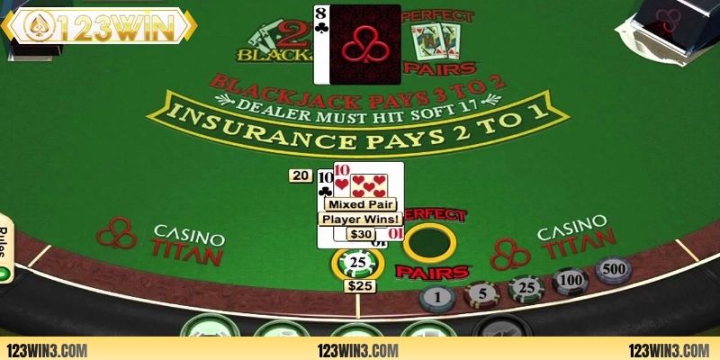 Blackjack Perfect Pairs biến thể blackjack hấp dẫn