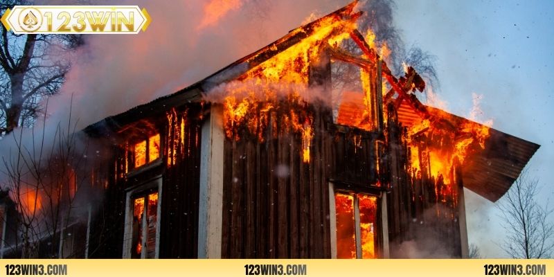 Chốt số đẹp khi ngủ mơ bị cháy nhà